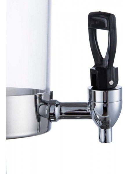 ZoSiP Mini Beer Keg Dispensers 3L Stainless Steel Clear Beverage Drink Dispenser Octagon Transparent Beer Dispenser Color : Silver Size : 3L - WZHXSODI