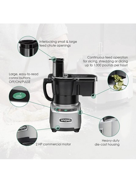 Waring WFP16SCDK Food Processor with Continuous Feed 3.8 L - HXHN1TJI