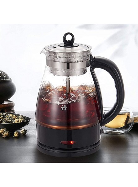 MERTNK Electric Hot Water KettleElectric Tea Kettle Glass 1000ML With Stainless Steel Filter For Loose Leaf Tea Hot Iced Water Juice Beverage 22.5.30 Color : B - AWAFXG2F