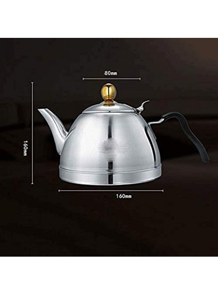 OH Whistling Stainless Steel Culinary Food Grade Tea Kettle with Gorgeous Teapot Kettle -Stainless Steel Teapot Kettle Tea Coffee Maker Boiler for Hot Water Safety - ZBGJUM4I