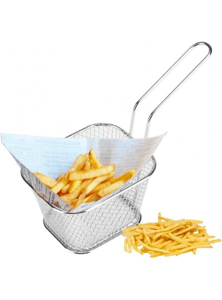WNSC Serving Chips Fryer Household Simple Mini Fry Baskets Lightweight Circular Round for Shrimps Prawns Chip Onion Rings - GOOLVY4M