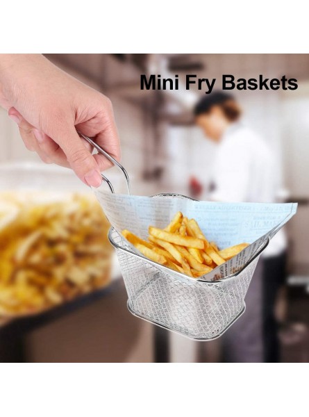 WNSC Serving Chips Fryer Household Simple Mini Fry Baskets Lightweight Circular Round for Shrimps Prawns Chip Onion Rings - GOOLVY4M