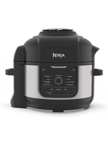 Ninja Foodi Multi-Cooker [OP350UK] 9-in-1 6L Electric Pressure Cooker and Air Fryer Brushed Steel and Black - HPOEAY3B