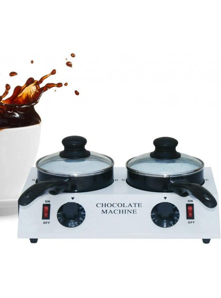 Chocolate Fountain Machine Chocolate Machine 80W Chocolate Temper Electromechanical Heating Chocolate Melter Heater 2 Pots Melting Chocolate Home Friendly Chocolate Melter - LIFS0XTO