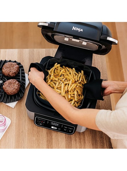 Ninja Foodi 5-in-1 Indoor Grill with Air Fry Roast Bake & Dehydrate AG302 Black and Silver - FPIFA82N